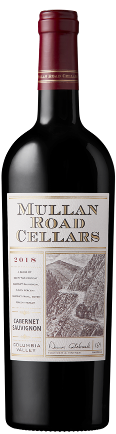 Mullan Road Cellars 2018 Cabernet Sauvignon bottle